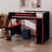 Gaming Loft Bed Frame, Desk Included, RGB Lighting, USB Ports, 6 Cubbies, 6 Drawers-1229128810