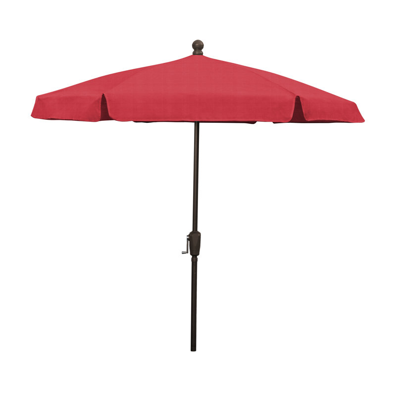 Parasol de marché 7,5 pi Home Garden, Rouge, Bronze champagne