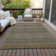 Kinslee Flatweave Washable Striped Indoor / Outdoor Rug