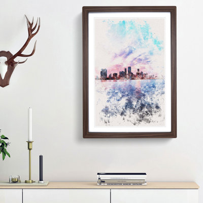 Miami Florida Skyline - Picture Frame Painting Print