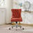 Office Chair, Modern Chenille Upholstered Tufted Button Home Office Chair With Chrome Metal Base, Adjustable Desk Chair Swivel Office Chair (Orange)