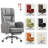 Big and Tall Office Chair 400lbs PU Leather High Back Executive Modern Chair with Foot Rest-921359687