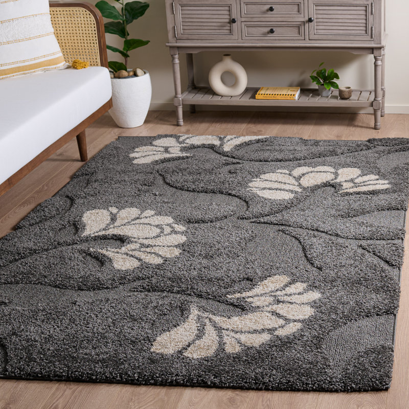 Tapis gris / beige Chanhassen, Rectangle 5 pi 3 po x 7 pi 6 po