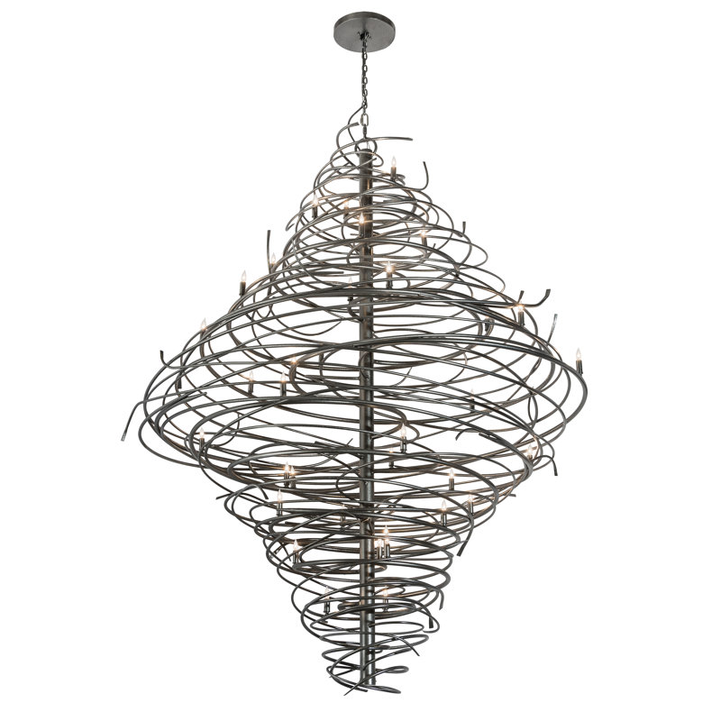 Cyclone 36 - Light Dimmable Geometric Chandelier