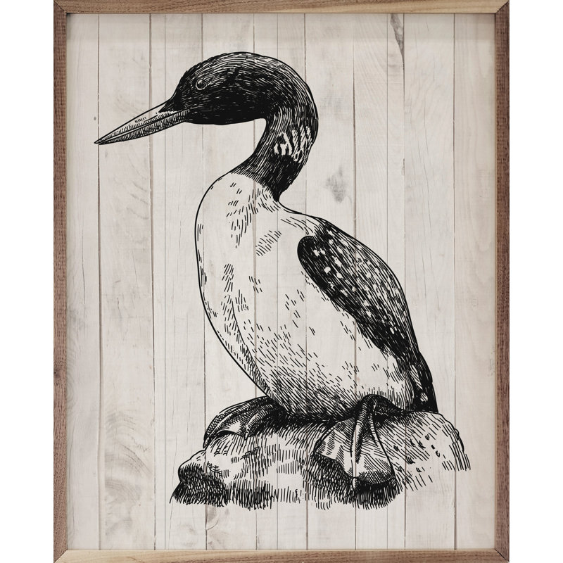 Loon Whitewash, 10" H x 8" W