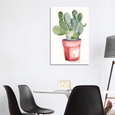 Potted Succulent I 1 Piece Wrapped Canvas Wall Art