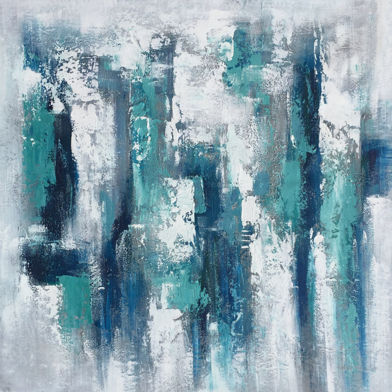 Abstract Water Reflection by Paul Cezanne - Wrapped Canvas Painting