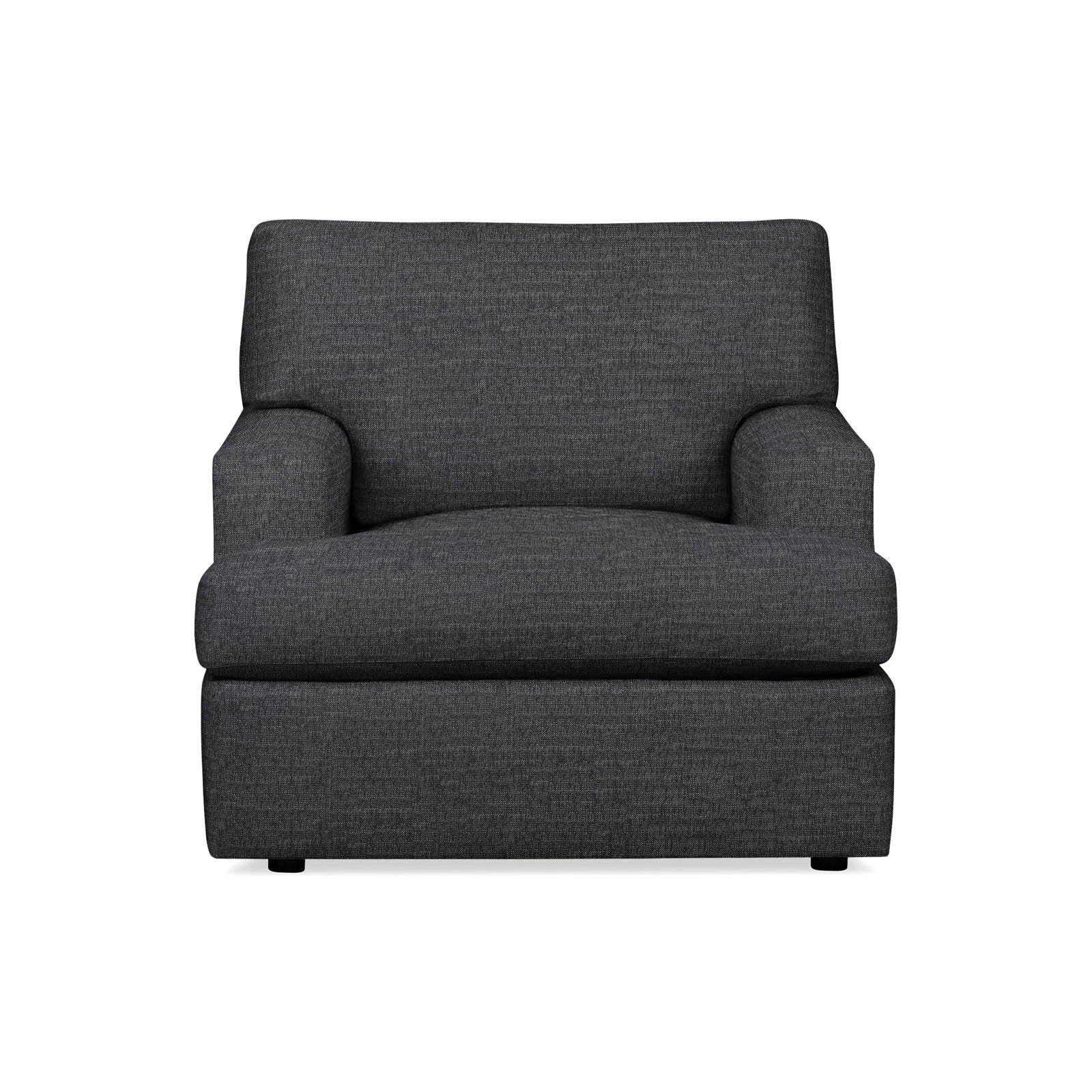 Cleo Upholstered Custom Accent Chair, Nomad Indigo Performance Chenille