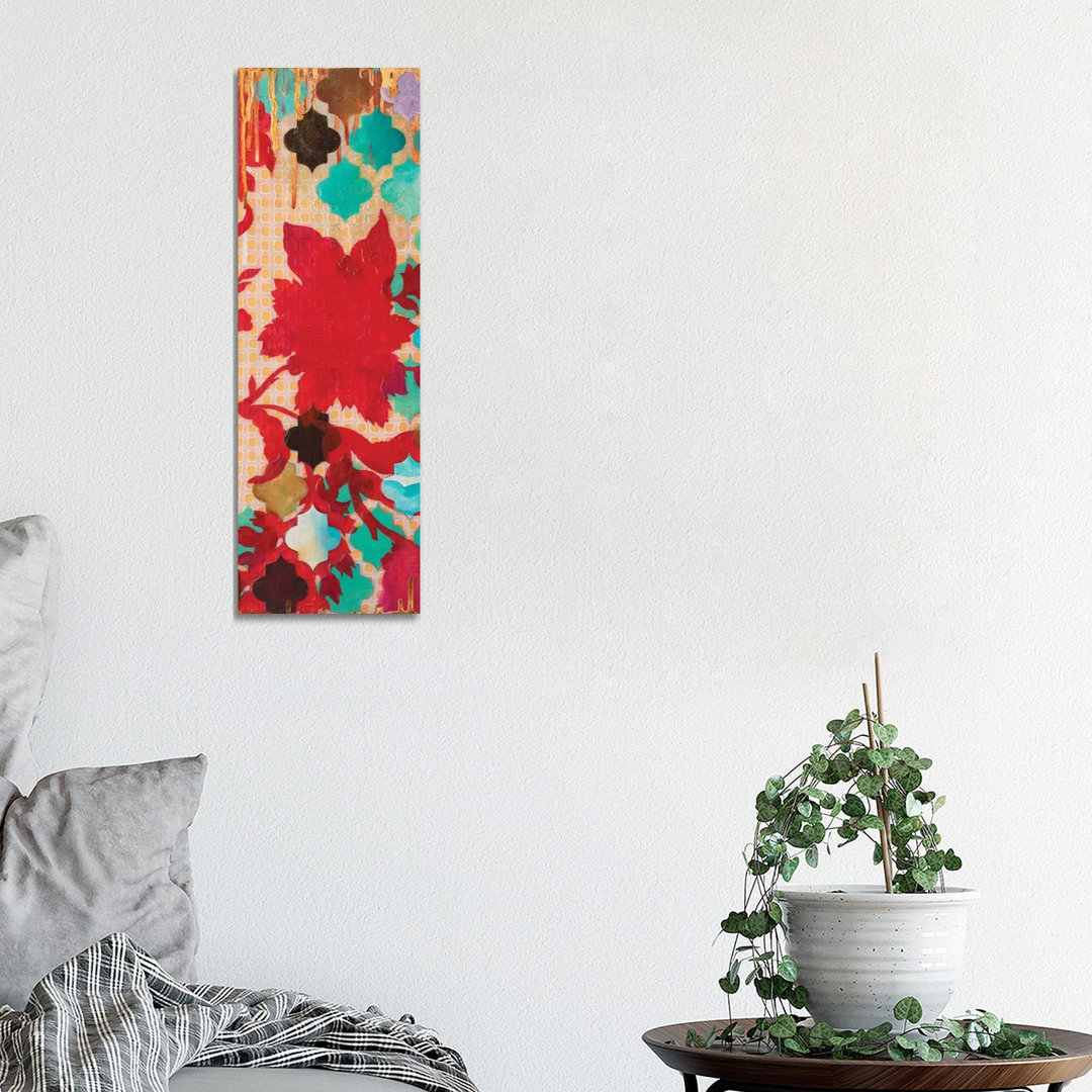 Red & Teal Gilded Age I Heather Robinson Vertical