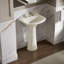 Cimarron® 26.81" Vitreous China U-Shape Pedestal Bathroom Sink with Overflow-10940876-19195628