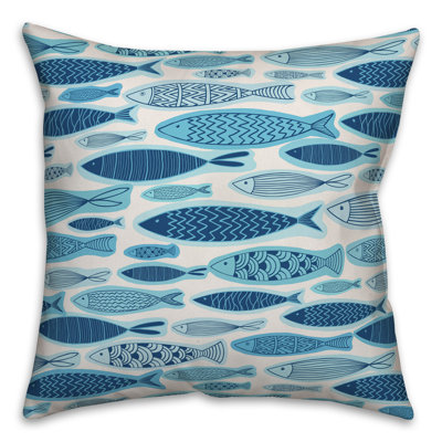 Coussin décoratif bleu