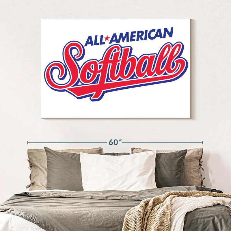 Kema American Softball Sign, 34" H x 51" W