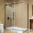 60" W X 32" D X 72" H Frameless Rectangle Sliding Shower Enclosure With 5/16" Clear Tempered Glass-126098522