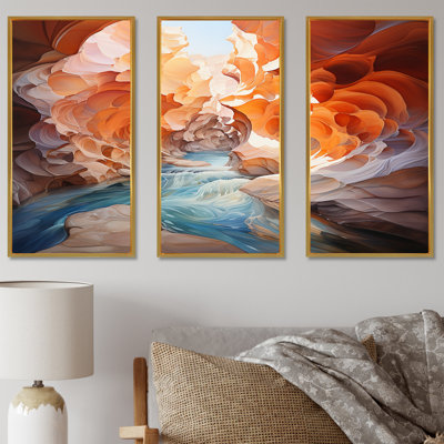 Canyon Antelope, art liquide - ensemble d'art mural Canyon