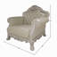 Chaise en cuir synthétique Dresde Dresde avec 2 coussins