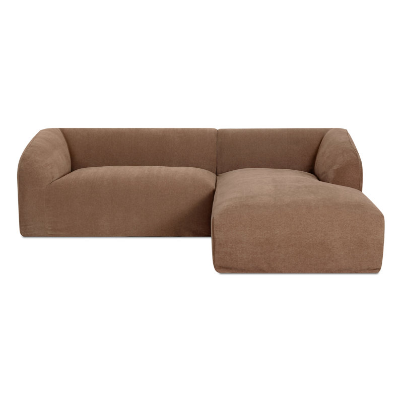 Canapé modulaire Wilde, Latte Loft, toile , Orienté à droite, H 29,9 po x l 103,8 po x P 76,3 po