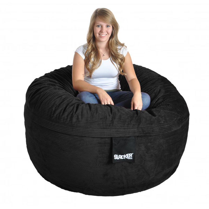 Canapé Bean Bag, Grand, Noir