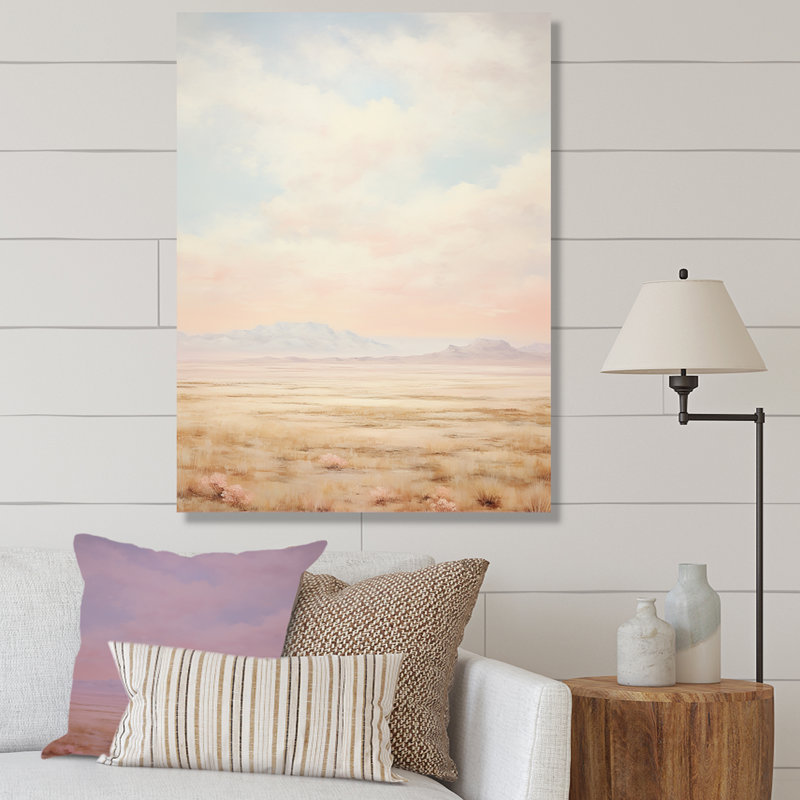 «Pastel Plains Of Tranquility I», reproduction sur toile, Toile tendue, H 44 po x l 34 po