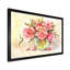 Bouquet de fleurs roses rétro - décoration murale traditionnelle en bois-1086381352-1086381355