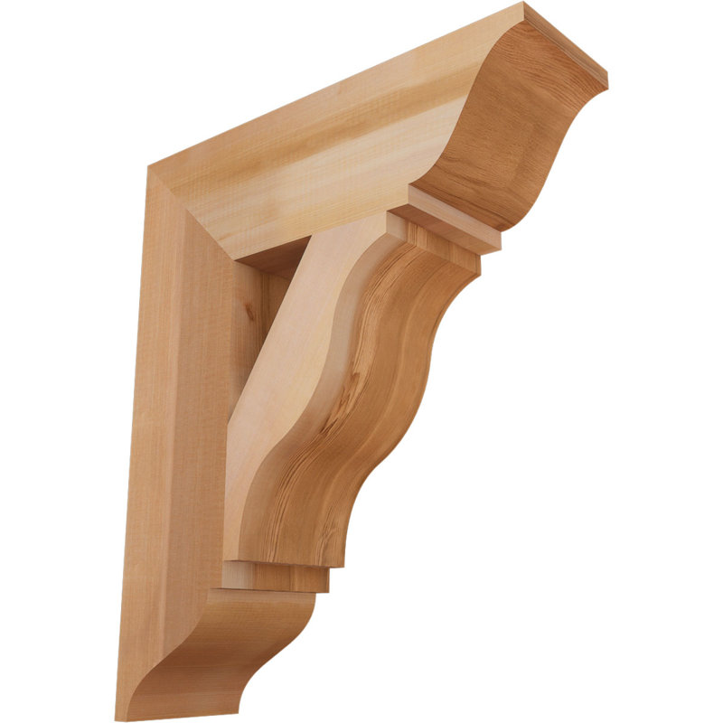 Support traditionnel Funston, H 24 po x l 5,5 po x P 20 po, Cèdre rouge de l'Ouest, Lisse