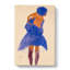 Girl In Blue by Egon Schiele - Wrapped Canvas-61855217