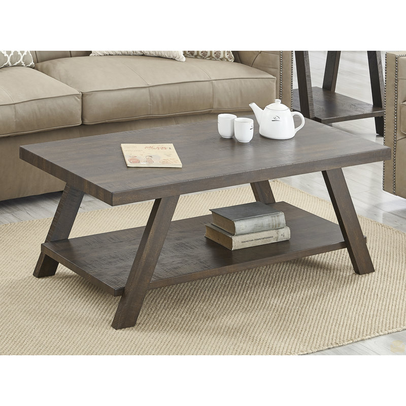 Table basse en bois, Espresso
