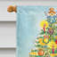 Drapeau de jardin à 2 côtés jouets de jouets autour de l’arbre de noël-16652992