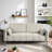 69" Mid-Century Modern Channel Tufted Loveseat-116326989