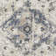 Tapis oriental bleu en polypropylène tissé à la machine Aldonna-478857624