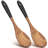 2 Pcs Large Wooden Spoons for Cooking Serving Spoon,12" Big Mixing Spoons