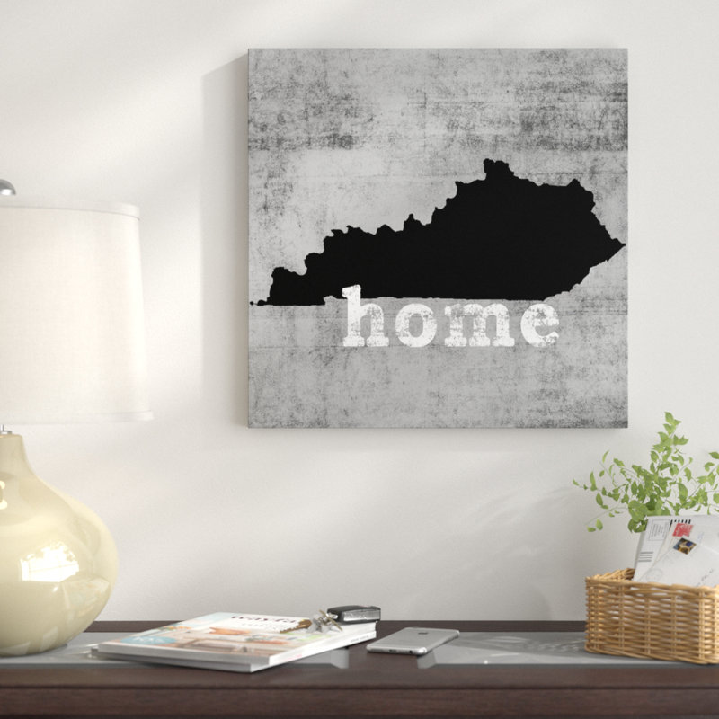 « this is home series : kentucky », reproduction d’impression sur toile, H 26 po x l 26 po x P 1,5 po
