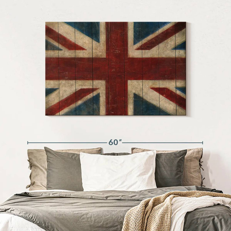 Borges Union Jack, 32" H x 48" W