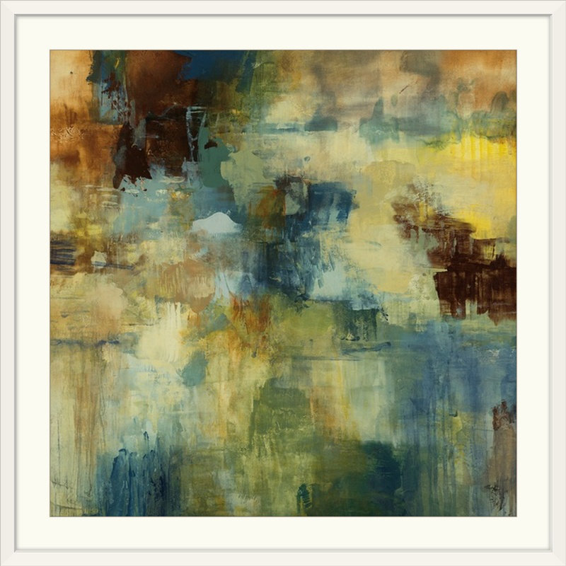 « ii » par randy hibberd,, reproduction d’art Skyliner, H 24 po x l 24 po x P 1 po, Cadre blanc