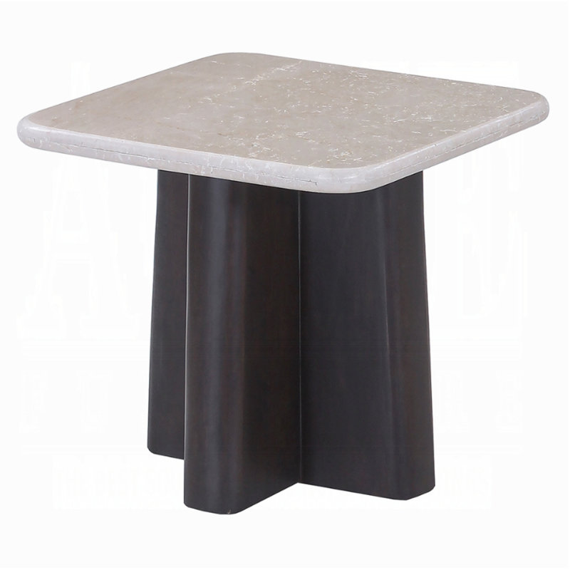 Table de bout Jacory avec plateau en marbre Bottocino