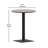 Derby Lane Commercial 24 Inch Round Faux Teak Outdoor Patio Dining Table-1885261712