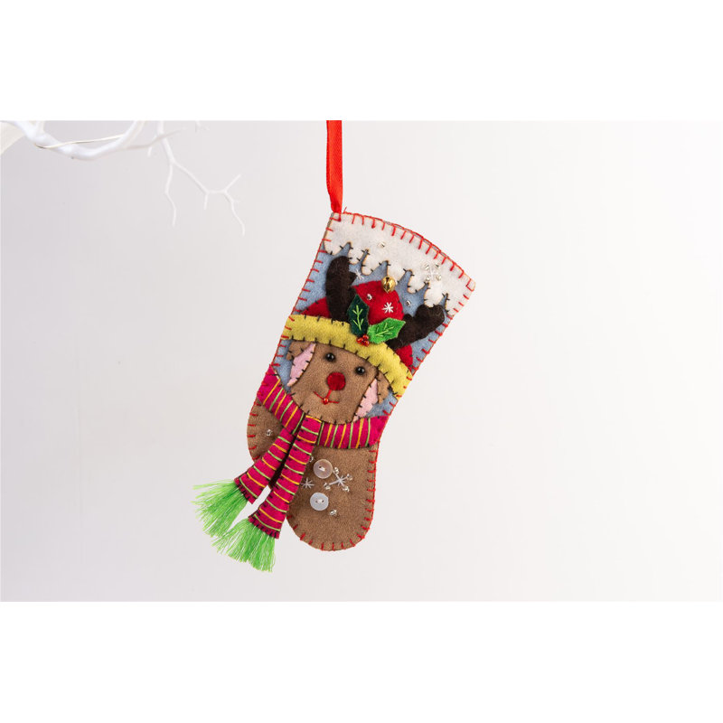 15cm Handmade Fabric Animals Holiday Shaped Ornament