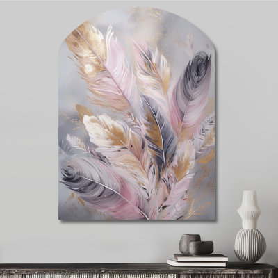 «Llewellyn - Arch Glam Feather», reproduction d'art asymétrique