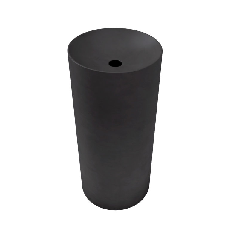 Rise 16'' L Bathroom Sink, Carbon, Polished Chrome