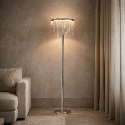 Gayton Tassel LED Floor Lamp