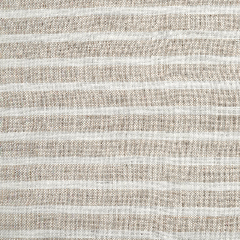 King Cream Linen Striped Duvet Cover Set with Shams