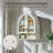  Ahart Bathroom Arched Wall Cabinet with 2 Glass Doors & Open Shelf, 23.6'' Wide Over The Toilet Storage Wall Mount Cabinet-1107538079