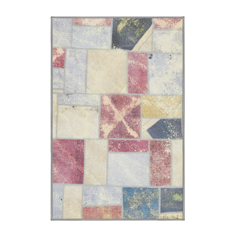 Abstract Indoor Rug, Rectangle 2' x 3'