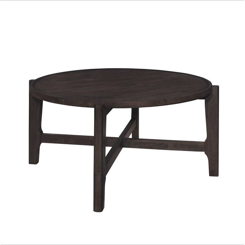 Round Solid Wood Coffee Table