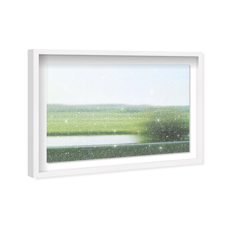 Velocity Meadow I Print by Oliver Gal, 25.5"H x 37.5"W, White Shadowbox