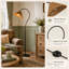 Lampe sur pied en rotin arqué 65 "-301583898