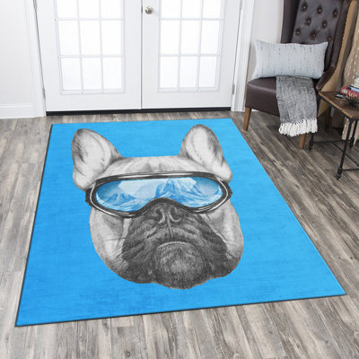 Luxurious Woven Carpet, 5.9 x 9.2 ft, 100% Polyester, Non-Slip Felt Dot Underside | Raschel Knitting, Pile Height: 0.4 in, Total Thickness: 0.4 in | Machine Washable, Elegant Design for Living Room & Bedroom