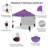 10 Ft. W x 10 Ft. D Steel Pop-Up Canopy Beach Tent with 1 Side Wall-108163944