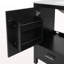 Meuble-lavabo noir 36 po avec lavabo en céramique, portes à fermeture en douceur, tablettes de rangement doubles et tiroir divisé - Armoire de salle de bain moderne avec beaucoup de rangement