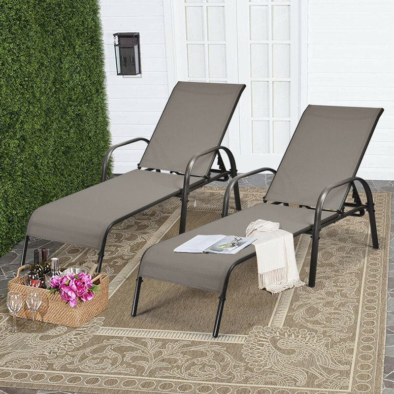 Chaise longue inclinable 62,5 po
