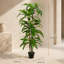 Plante dracaena artificielle de grande taille (1,7 m) avec branches ajustables et feuilles vertes réalistes